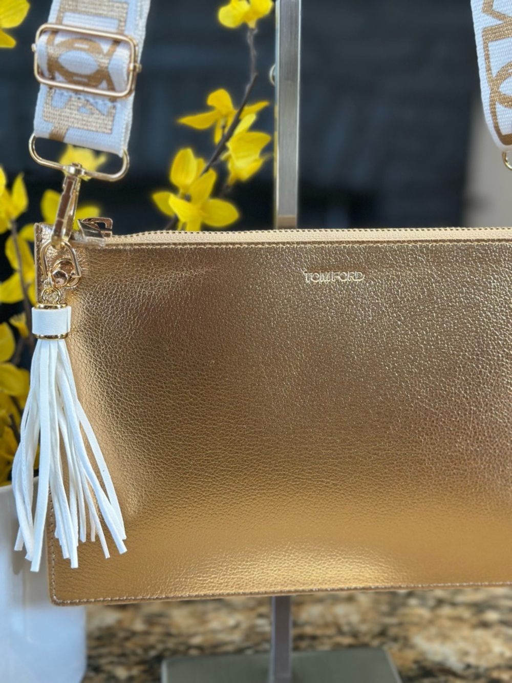 Tom Ford Gold Beauty Bag
